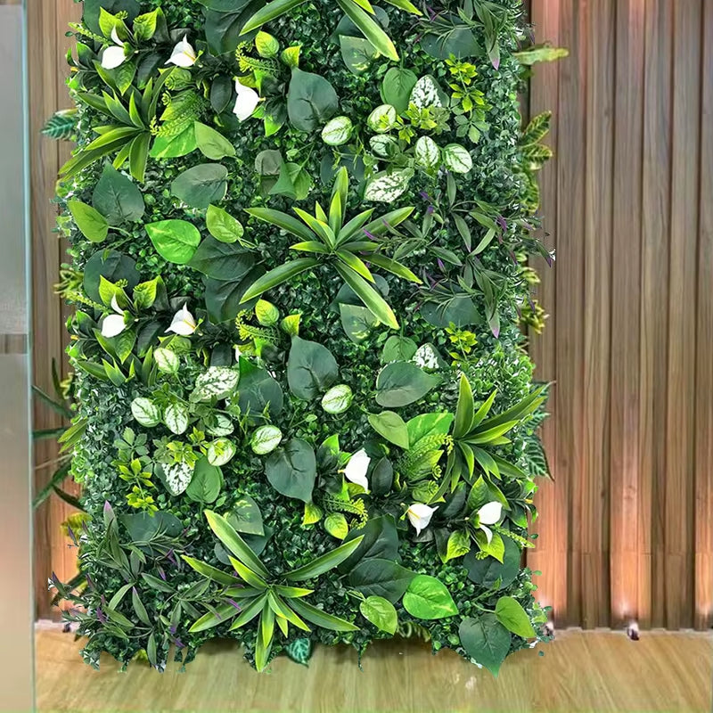 60X40Cm Artificial Plant Green Wall Landscape Home Garden Jungle Decor Fake Plants Plastic Lawn Wall Panels Garden Fence Decorat