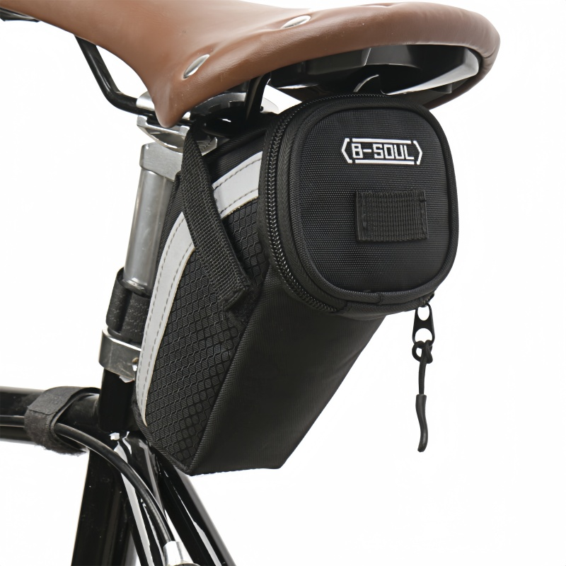 Small Storage Black Cycling Seat Tail Rear Pouch Bag Accessory