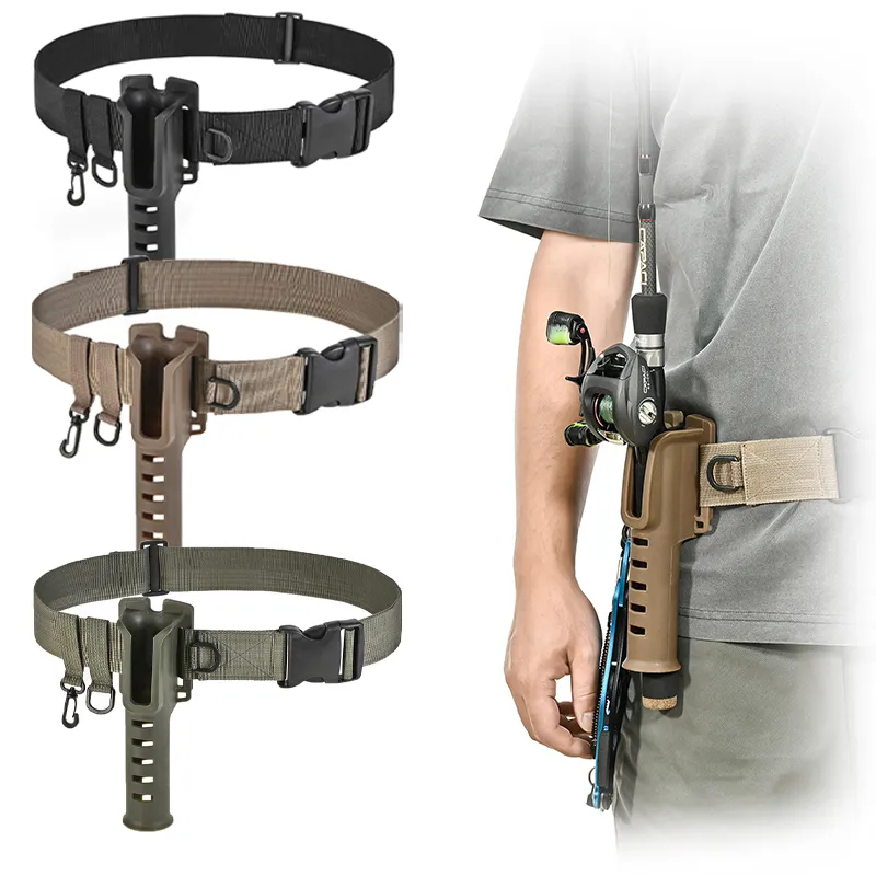 Adjustable Fishing Rod Holder Waist Belt