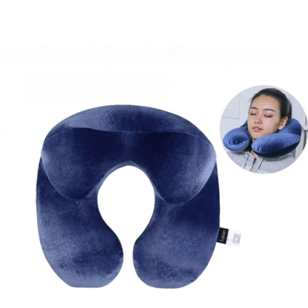 U Shape Travel Pillow Inflatable Neck Pillow Travel Accessories