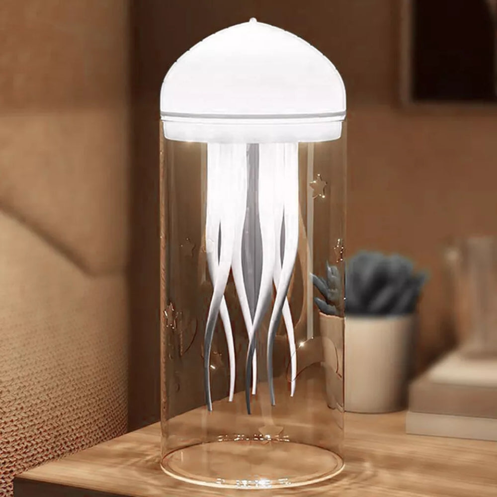 Rotating Jellyfish Night Light Decorative Bedside Lamp for Home Bedroom