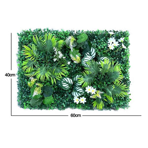 60X40Cm Artificial Plant Green Wall Landscape Home Garden Jungle Decor Fake Plants Plastic Lawn Wall Panels Garden Fence Decorat