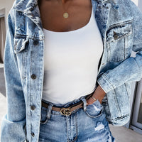 High Waist Ripped Ladies Denim Shorts Washed Tassel Sexy Slim Slim Hot Pants